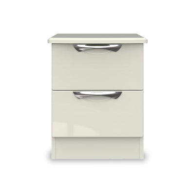 Beckett Gloss 2 Drawer Bedside Cabinet