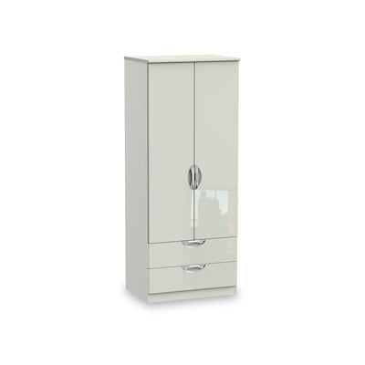 Beckett Gloss 2 Door 2 Drawer Wardrobe