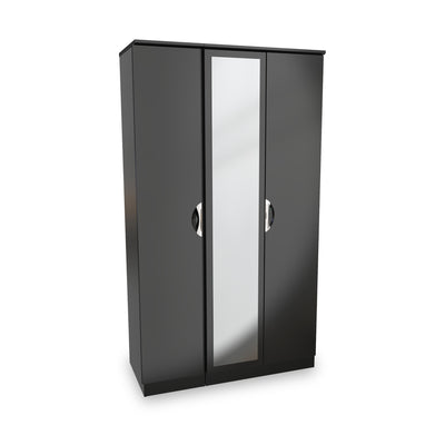 Beckett Gloss 3 Door Mirror Wardrobe