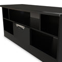 Beckett Black Gloss 1 Drawer TV Unit by Roseland Furniture