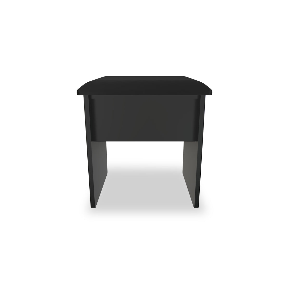 Beckett Black Gloss Dressing Table with Stool from Roseland