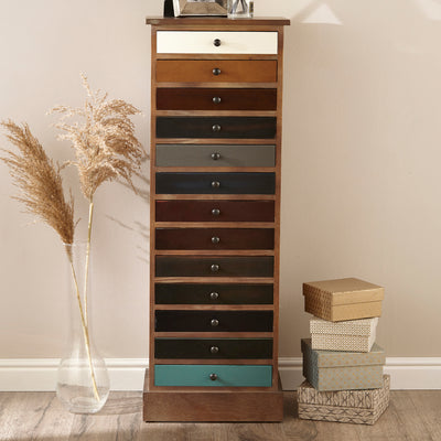 Loft Pine 13 Drawer Tallboy