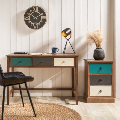 Loft Pine 3 Drawer Bedside Table