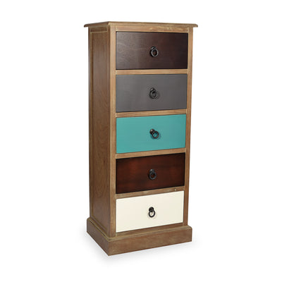 Loft Pine 5 Drawer Tallboy