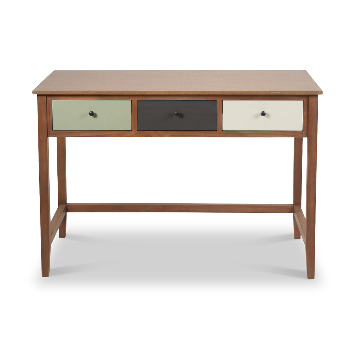 Loft Sage Multicoloured 3 Drawer Desk from Roseland Furniture