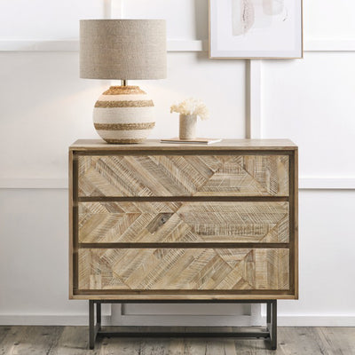 Marca Sand Wash Acacia 3 Drawer Chest