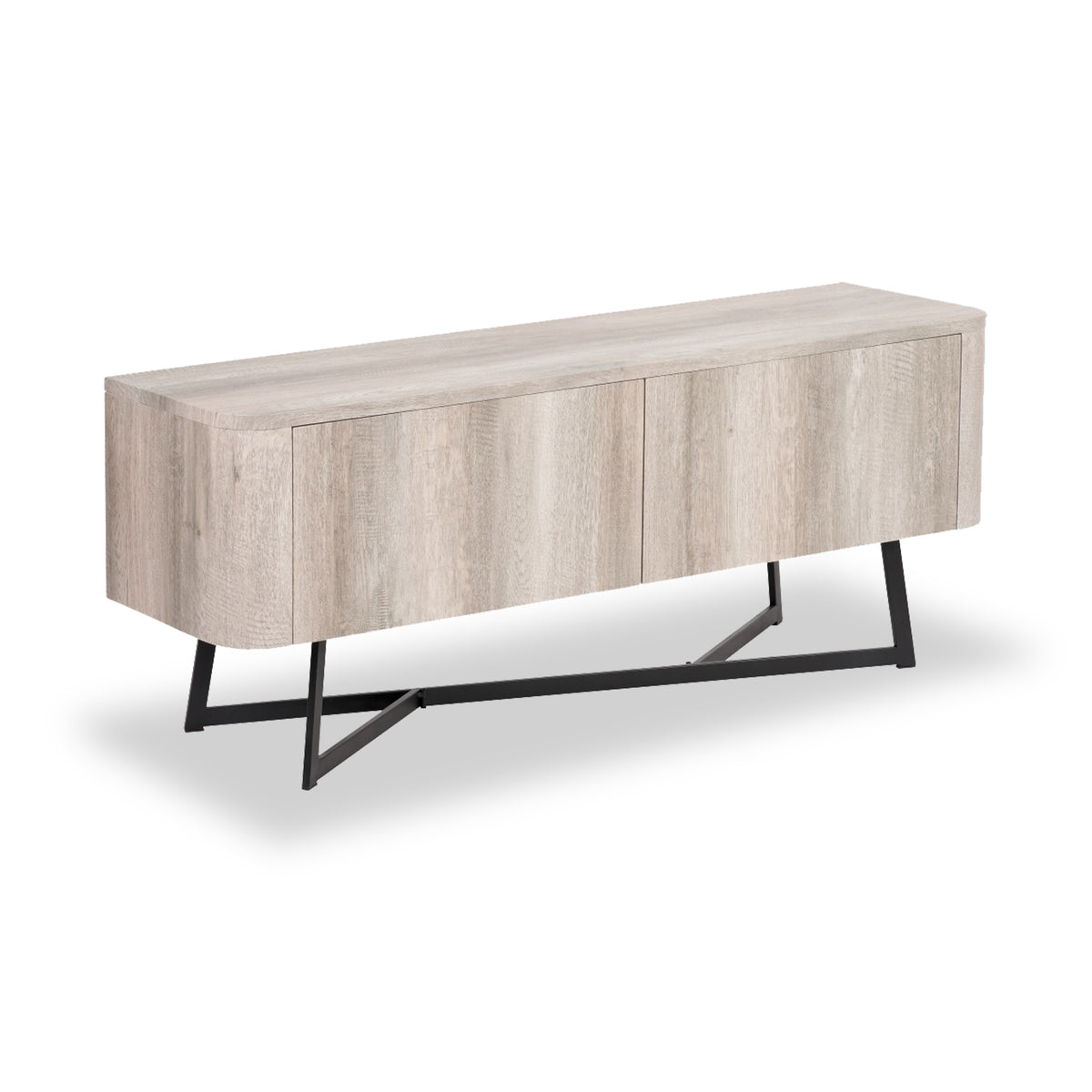 Ukiah Grey Oak 2 Door Low Unit from Roseland Furniture