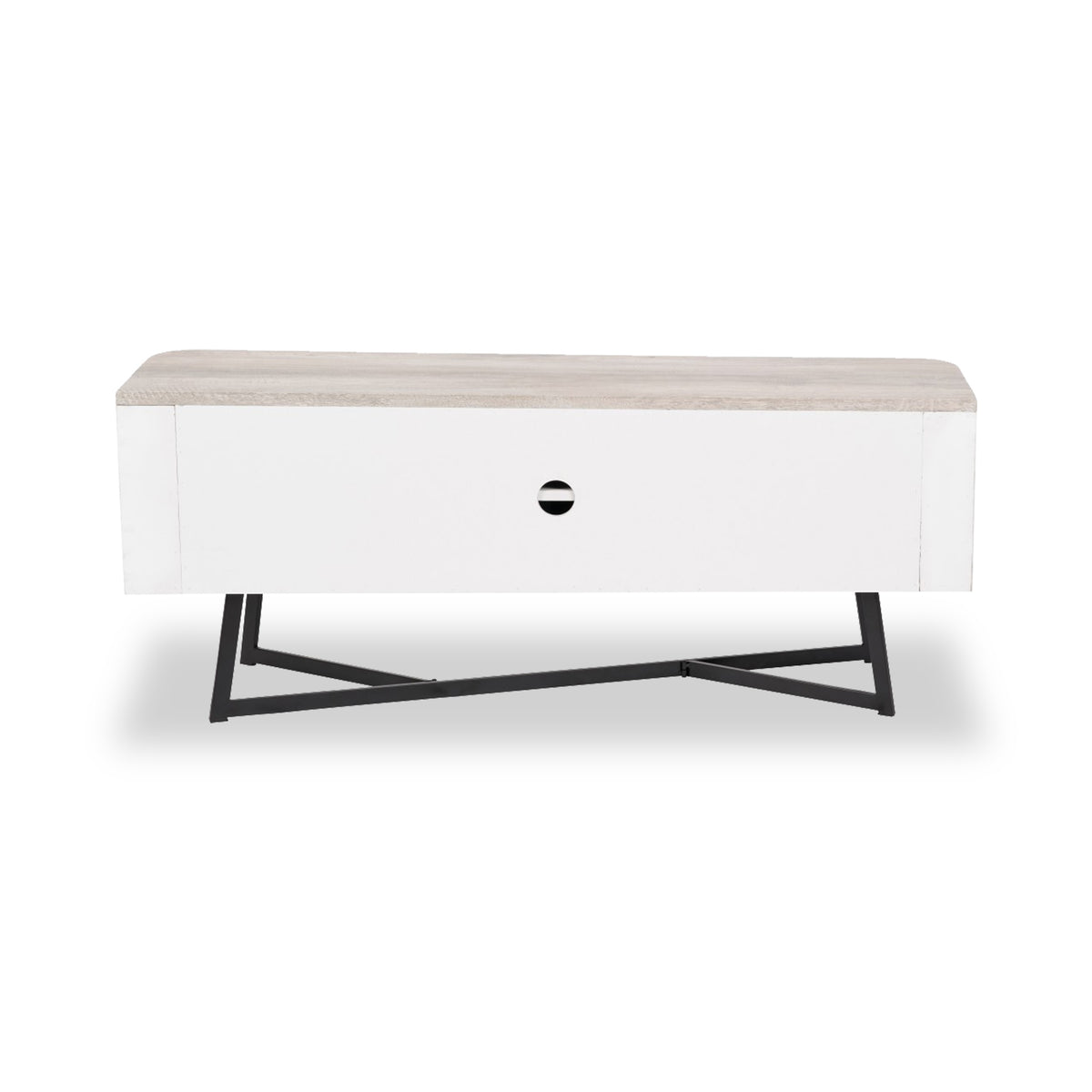 Ukiah Grey Oak 2 Door Low Unit from Roseland Furniture