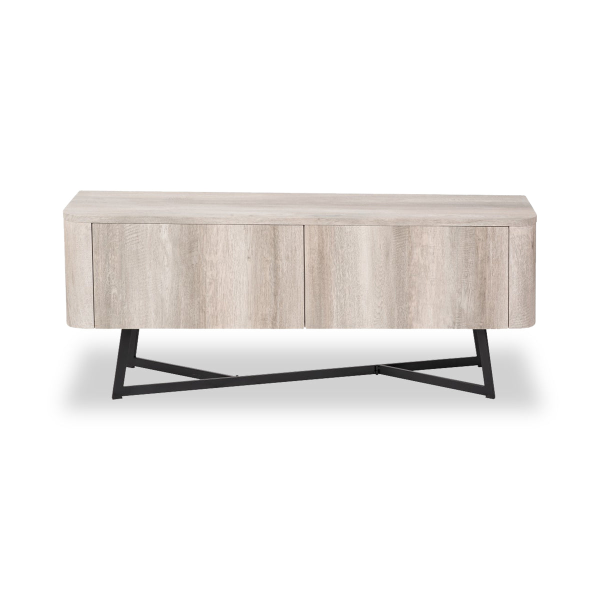 Ukiah Grey Oak 2 Door Low Unit from Roseland Furniture