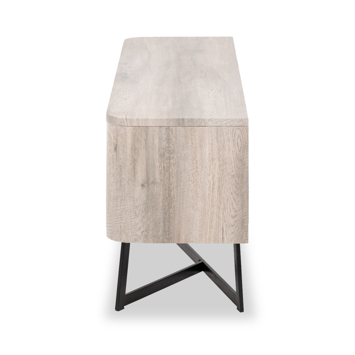 Ukiah Grey Oak 2 Door Low Unit from Roseland Furniture