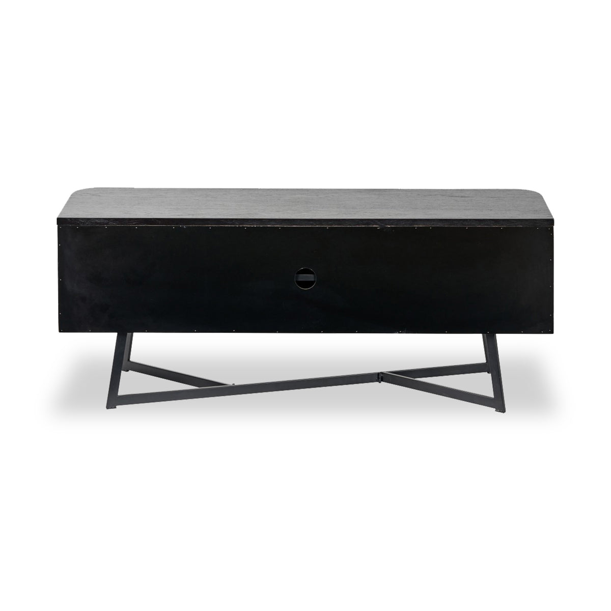 Ukiah Black Ash 2 Door Low Unit from Roseland Furniture