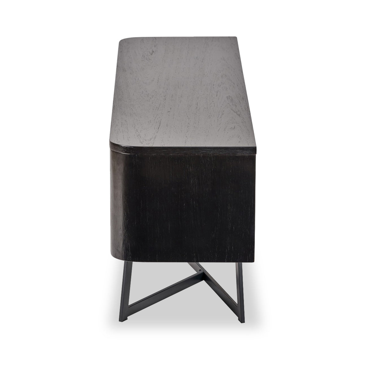 Ukiah Black Ash 2 Door Low Unit from Roseland Furniture