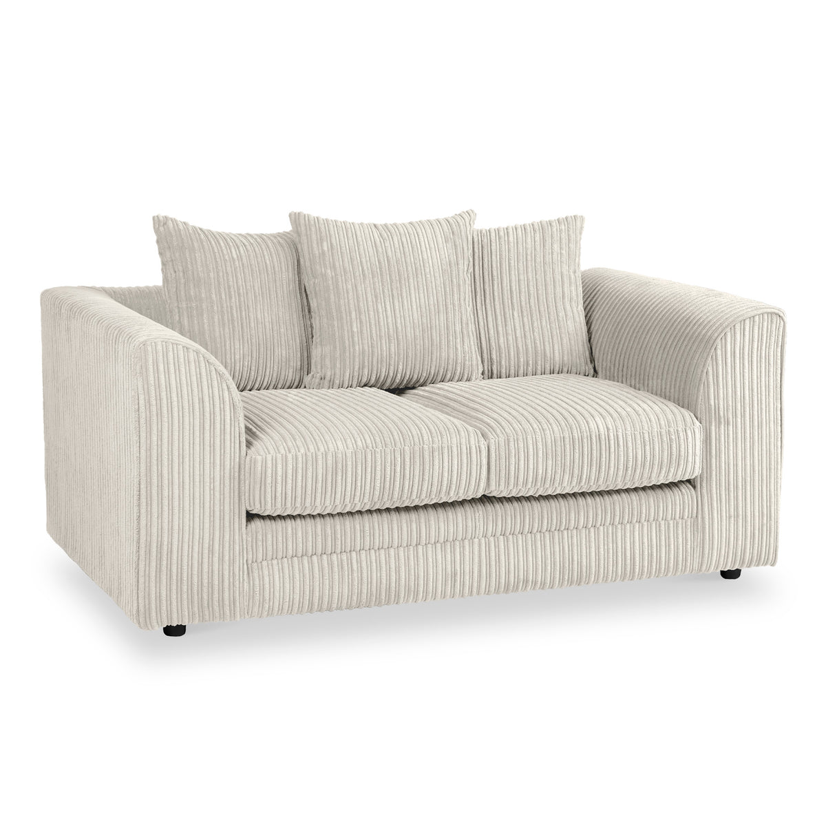 Bletchley Cream Jumbo Cord 2 Seater Sofa from Roseland Furniture