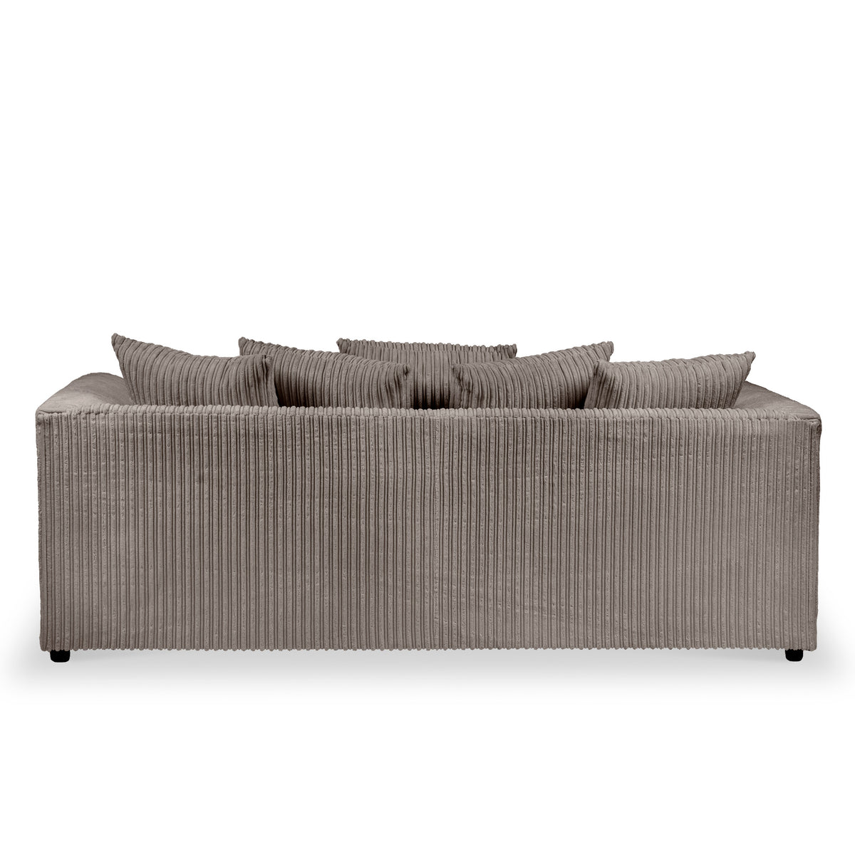 Bletchley Charcoal Jumbo Cord 3 Seater Sofa from Roseland Furniture