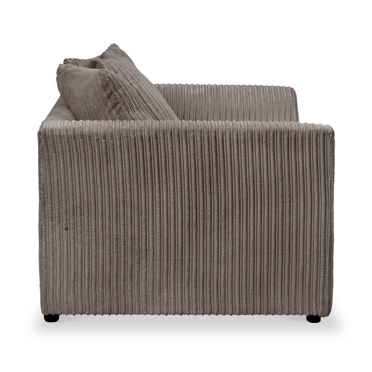 Bletchley Charcoal Jumbo Cord 3 Seater Sofa from Roseland Furniture