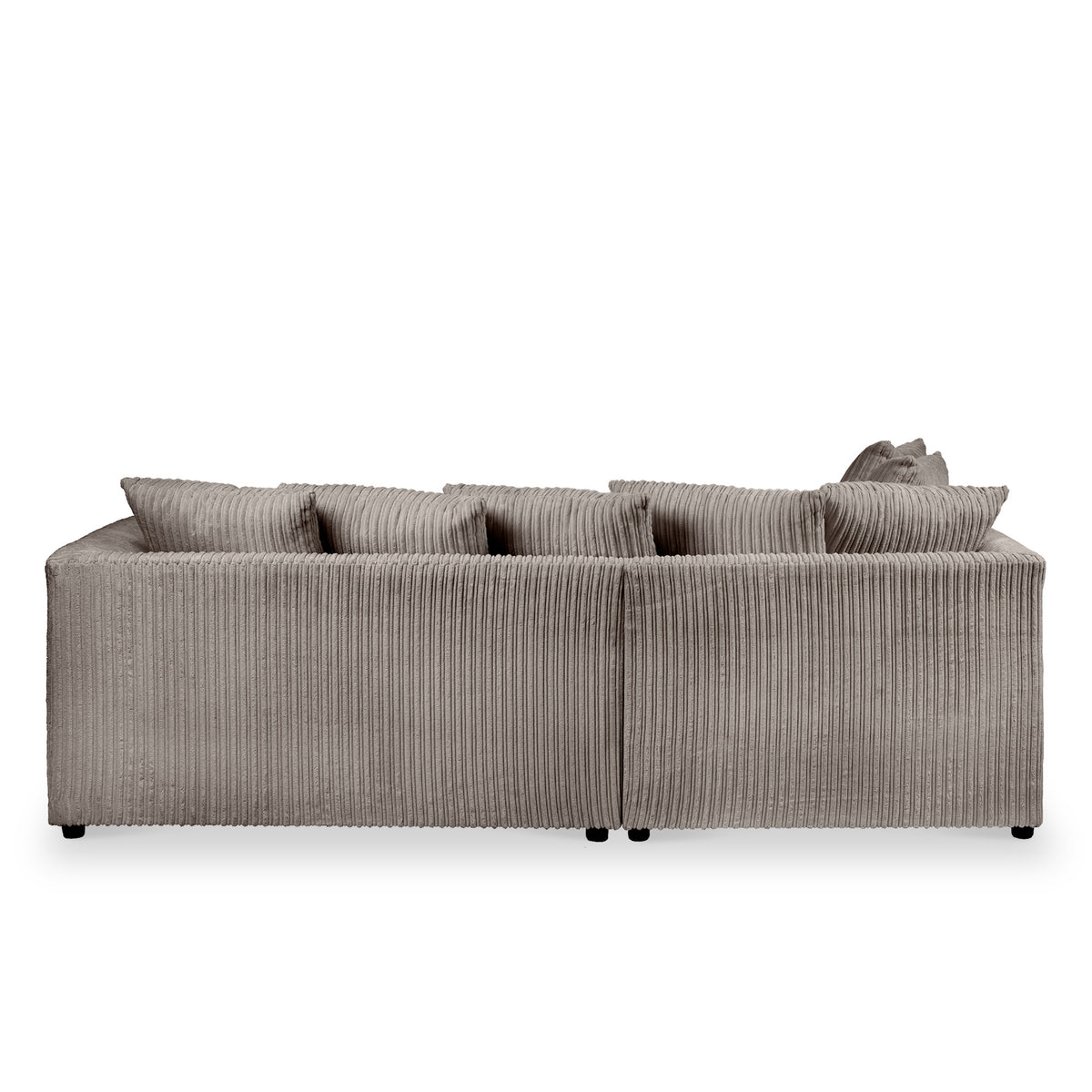 Bletchley Charcoal Left Hand Jumbo Cord Chaise Sofa