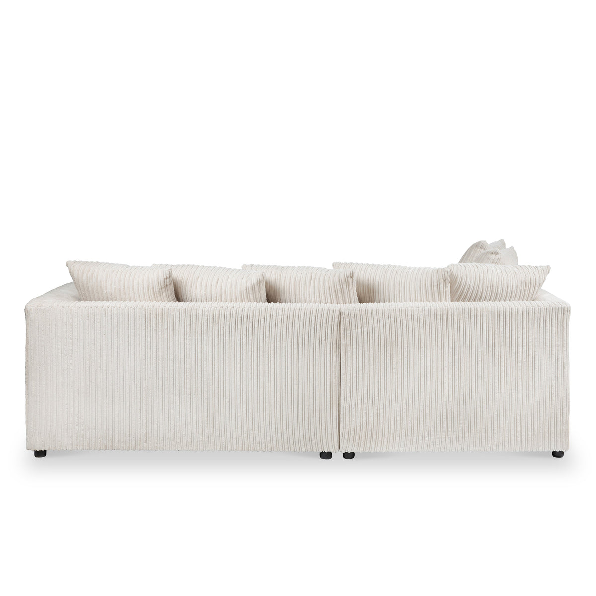 Bletchley Cream Left Hand Jumbo Cord Chaise Sofa from Roseland Furniture
