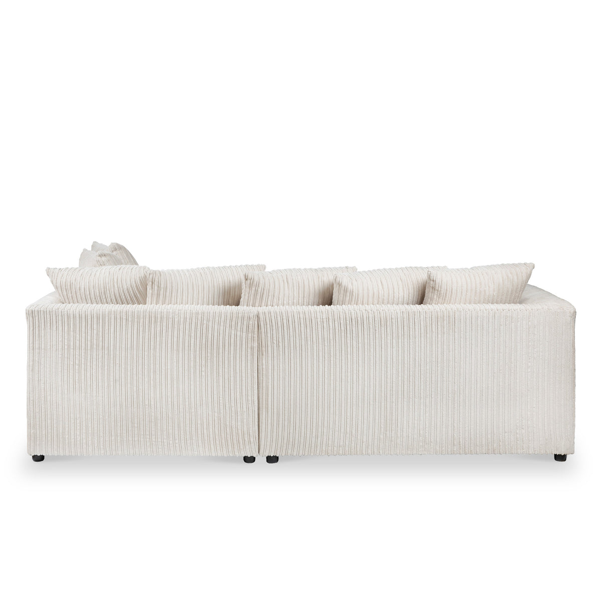Bletchley Cream Right Hand Jumbo Cord Chaise Sofa from Roseland Furniture