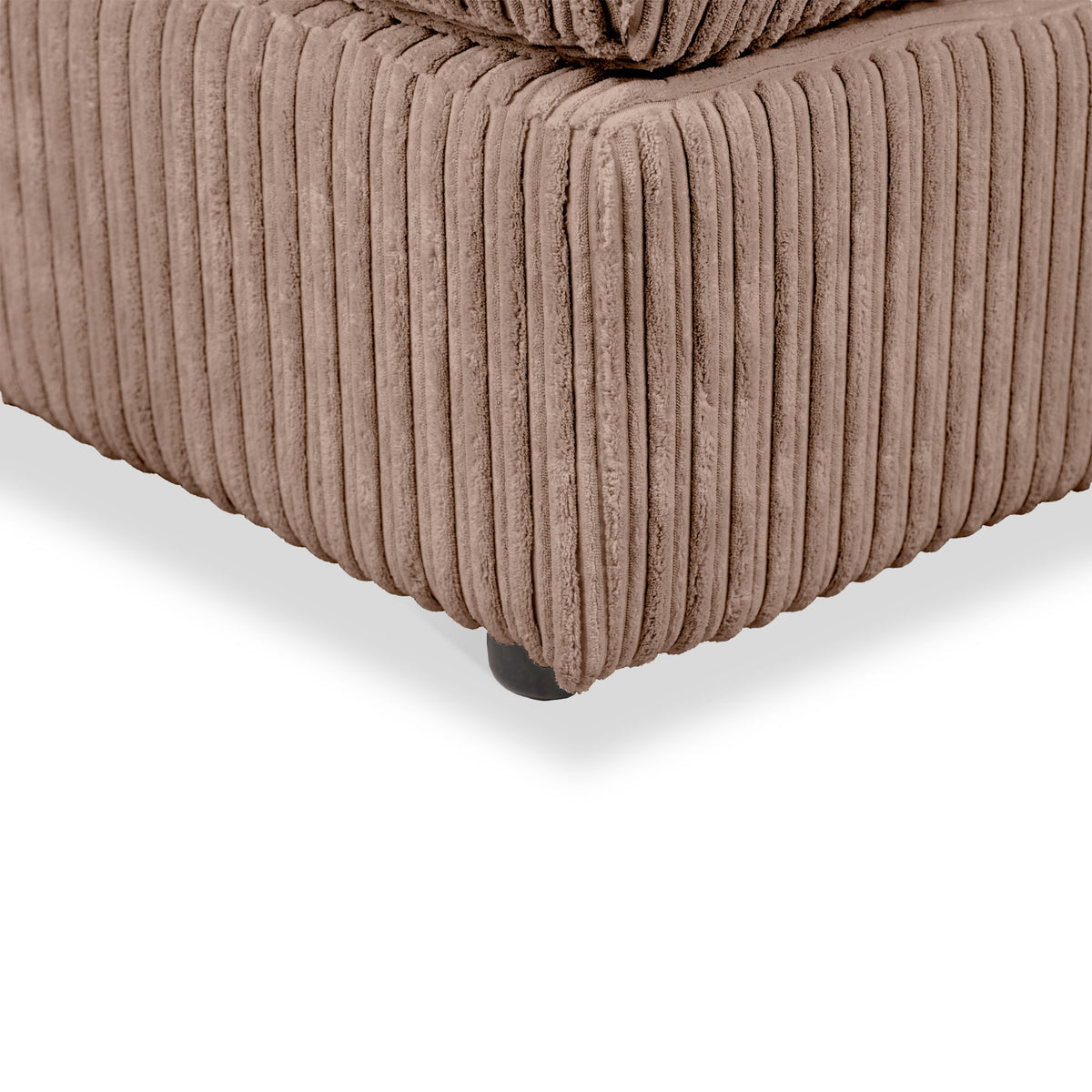 Bletchley Coffee Jumbo Cord Footstool from Roseland Furniture