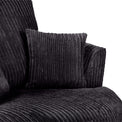 Bletchley Black Jumbo Cord Swivel Chair for Roseland Furniture
