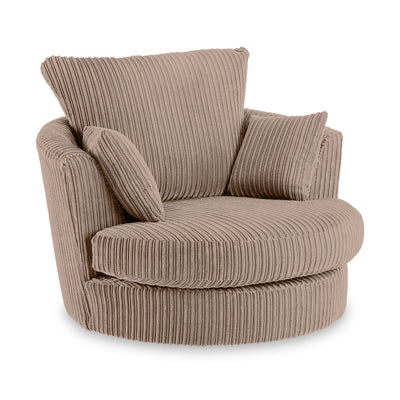 Bletchley Jumbo Cord Swivel Chair