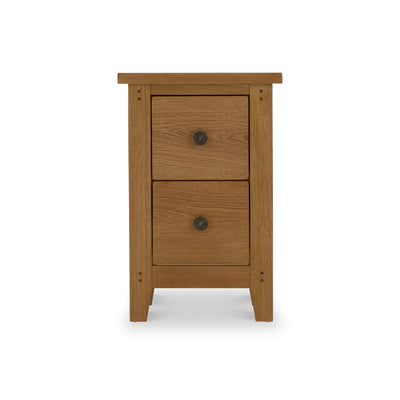 Broadway Oak Narrow Bedside Table