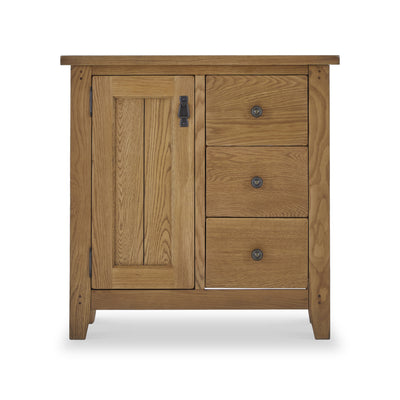 Broadway Oak Mini Sideboard with Side Drawers