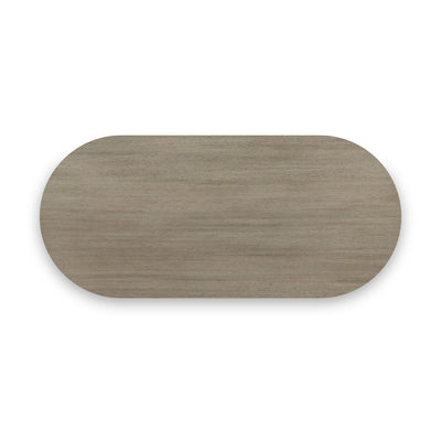 Amelie Grey 200cm Fluted Oval Dining Table