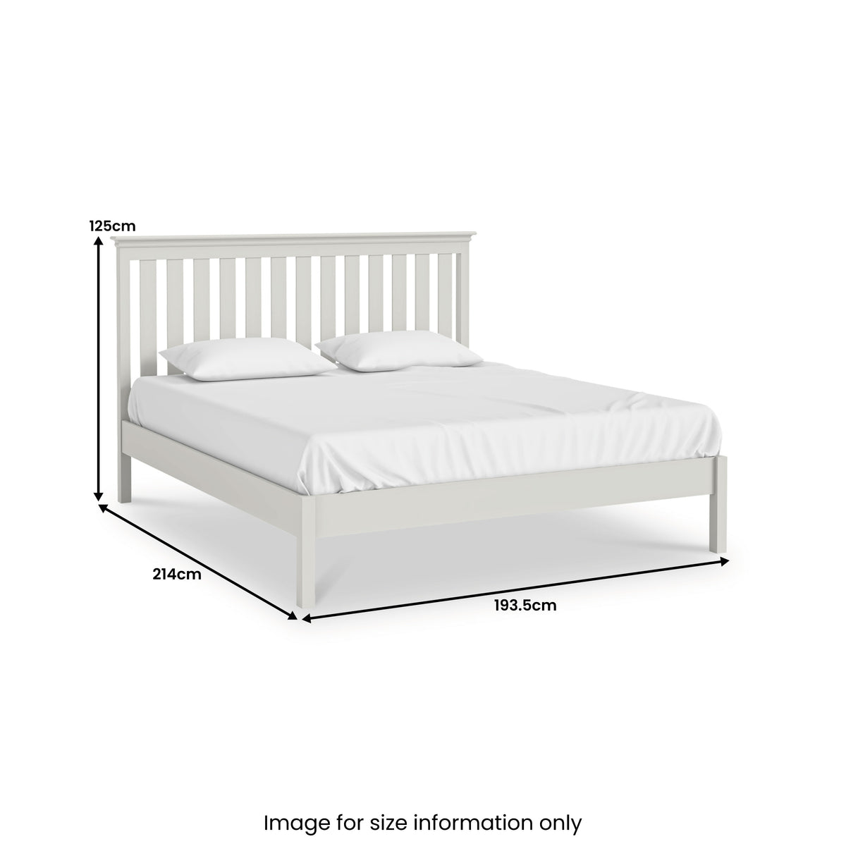 Porter Cotton 6ft Super King Bed Frame dimensions