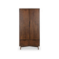 Oskar Double Wardrobe with Drawer from Roseland Furniture