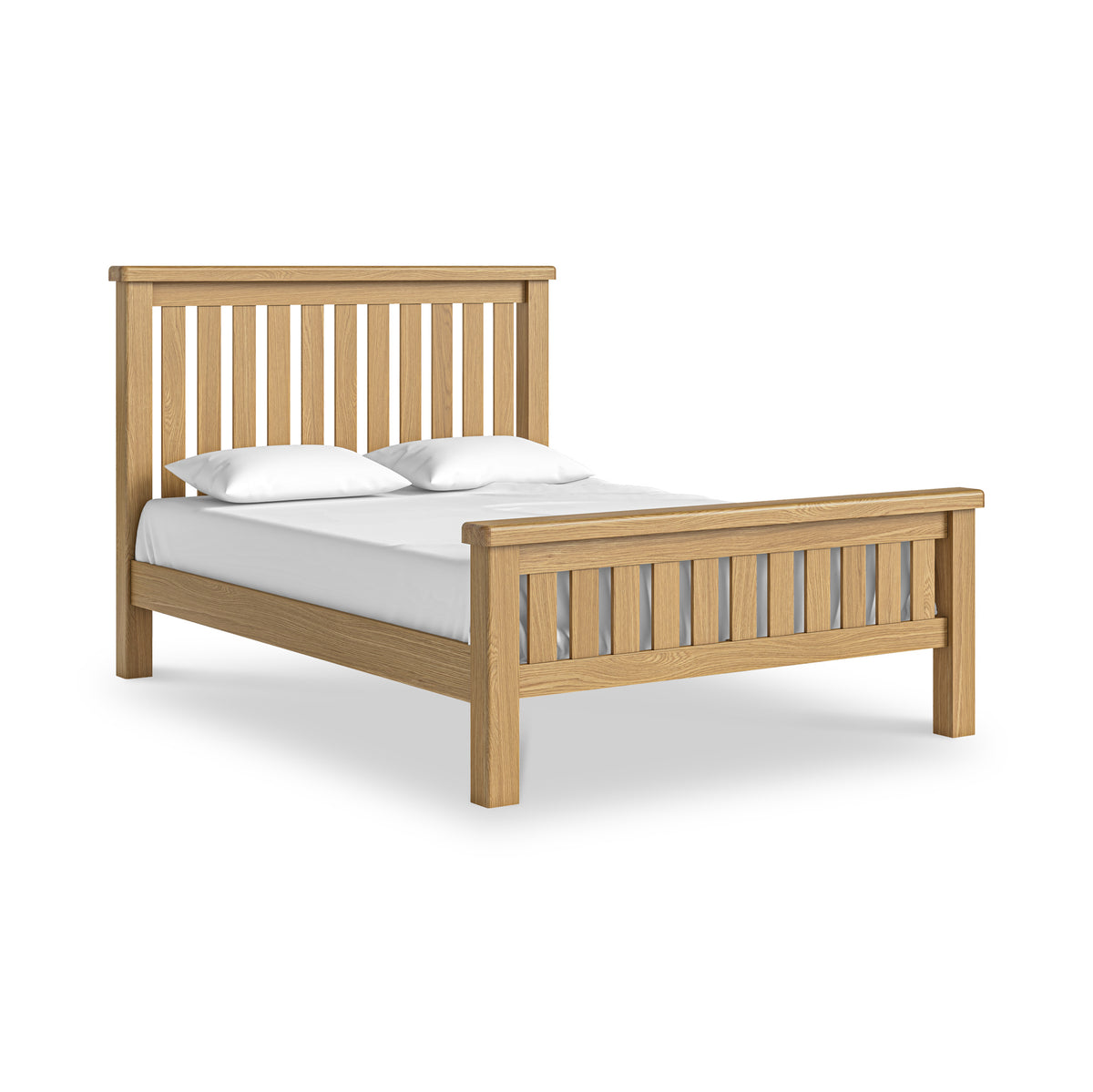 Portland Oak Bed Frame King from Roseland Furniture
