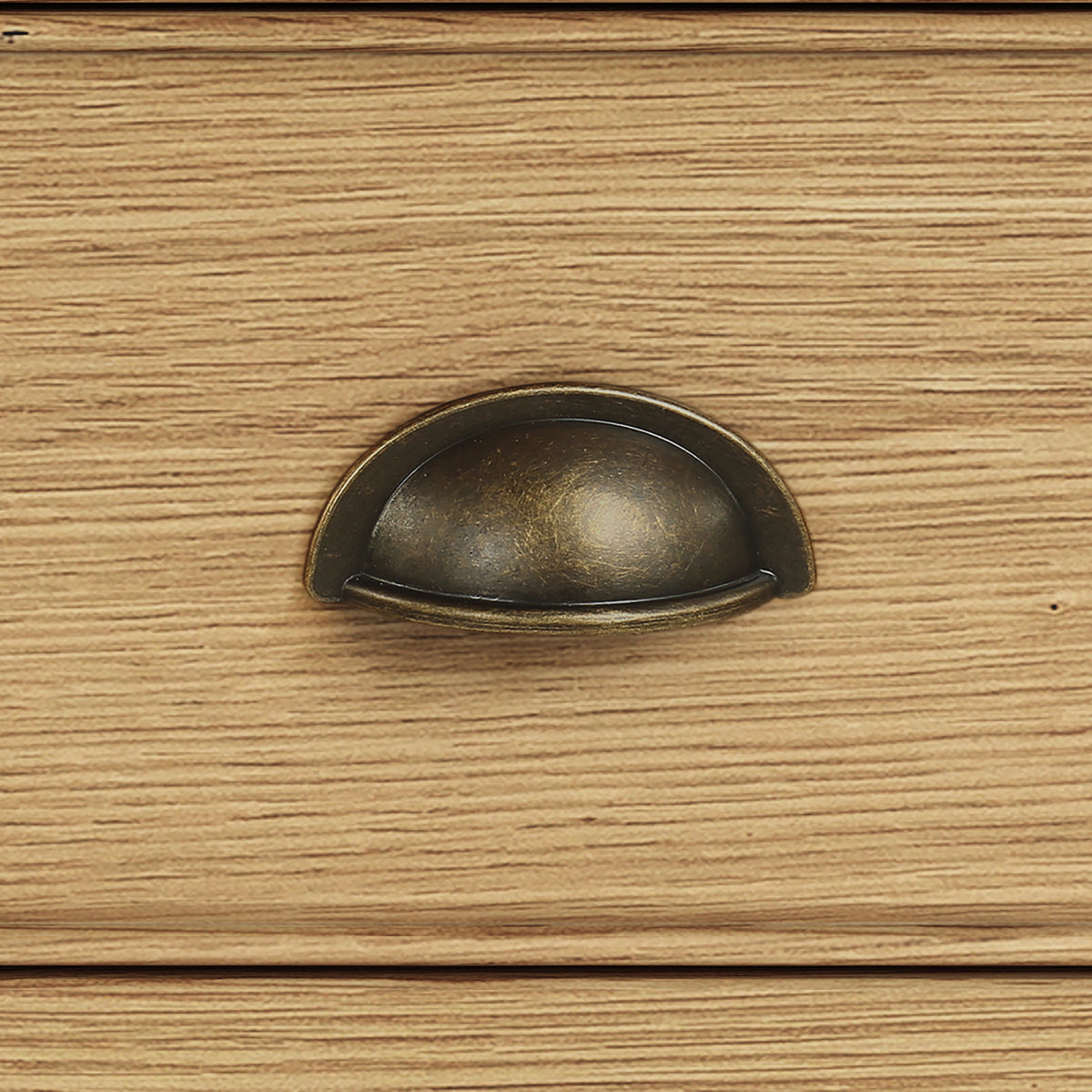 Portland Oak 2 Drawer Triple Wardrobe from Roseland Furniture