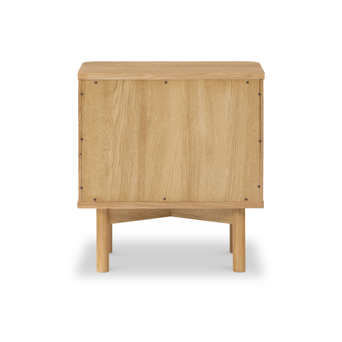 Shorwell Oak Slatted 2 Door Bedside Table