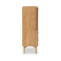 Shorwell Oak Slatted 2 Drawer 2 Door Cabinet