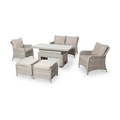 Maze Cotswold 2 Seat Sofa Rattan Dining with Rising Table
