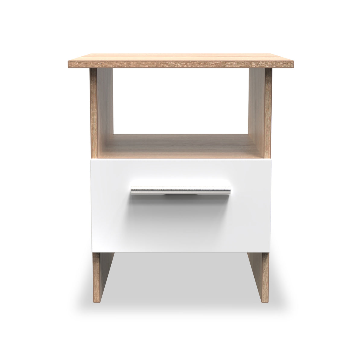 Blakely White Oak 1 Drawer Lamp Table by Roseland Furniture
