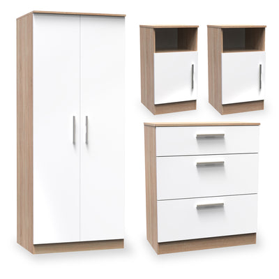 Blakely White & Light 4 Piece Bedroom Set