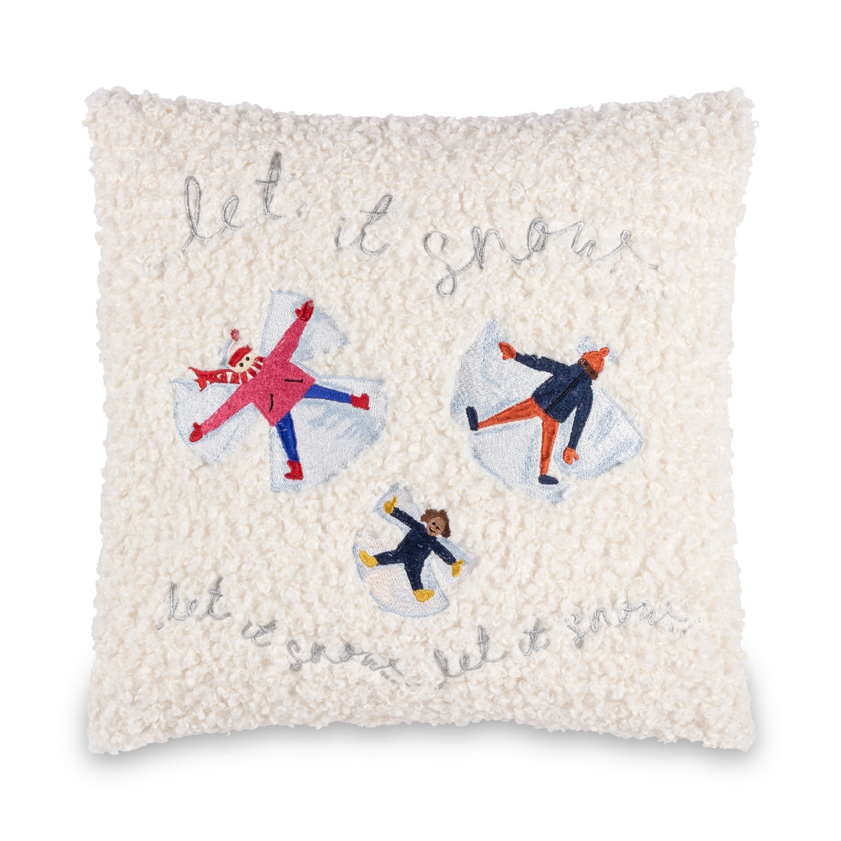 Christmas Together Snow Angels 43cm Cushion from Roseland