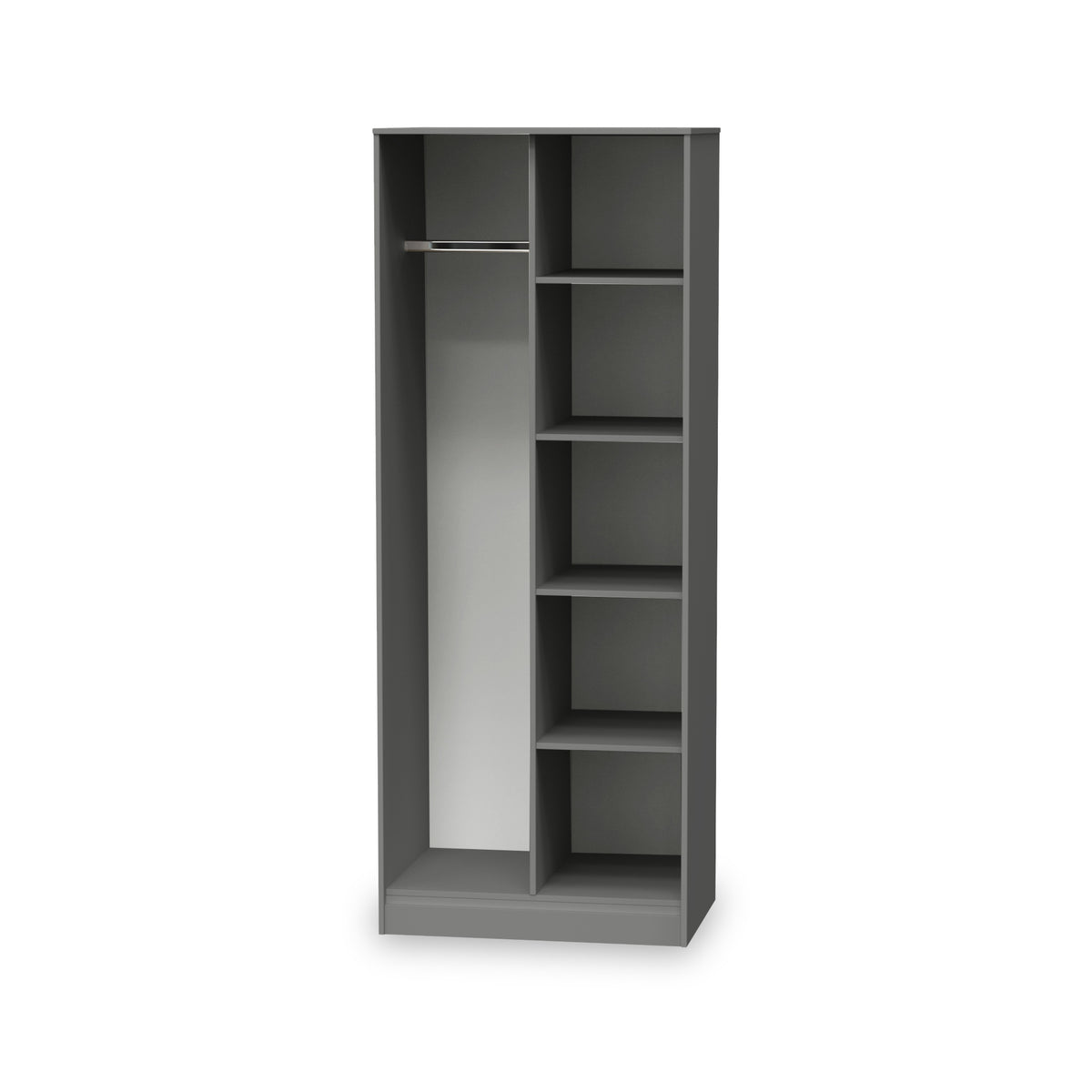 Harlow Grey Open Shelf Unit from Roseland Furniture