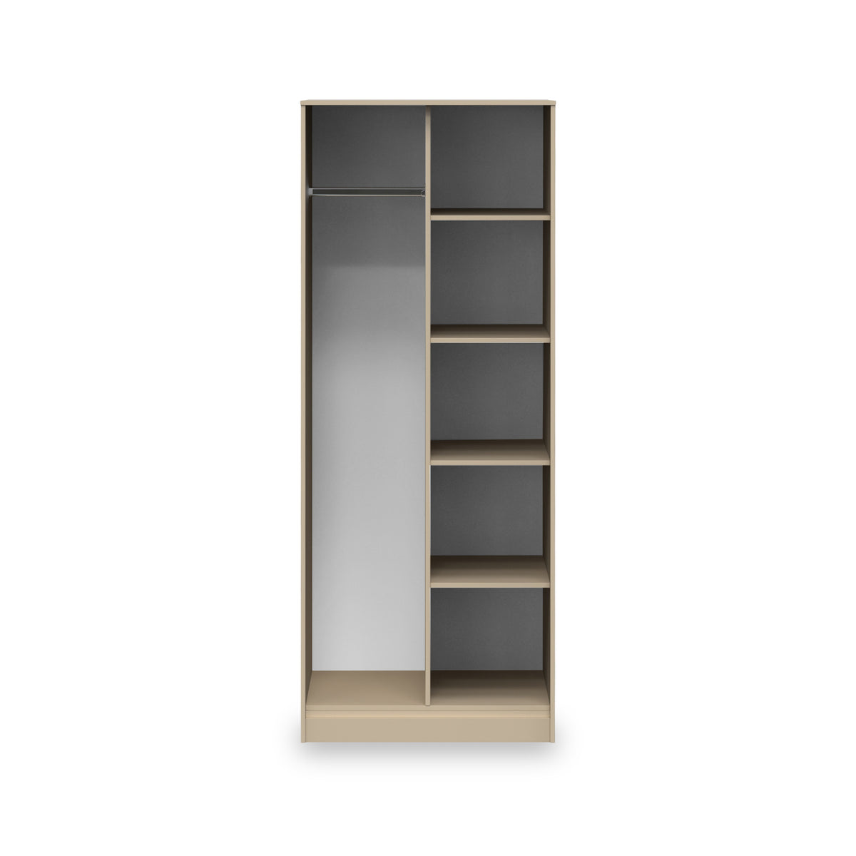 Harlow Taupe Open Shelf Unit from Roseland Furniture