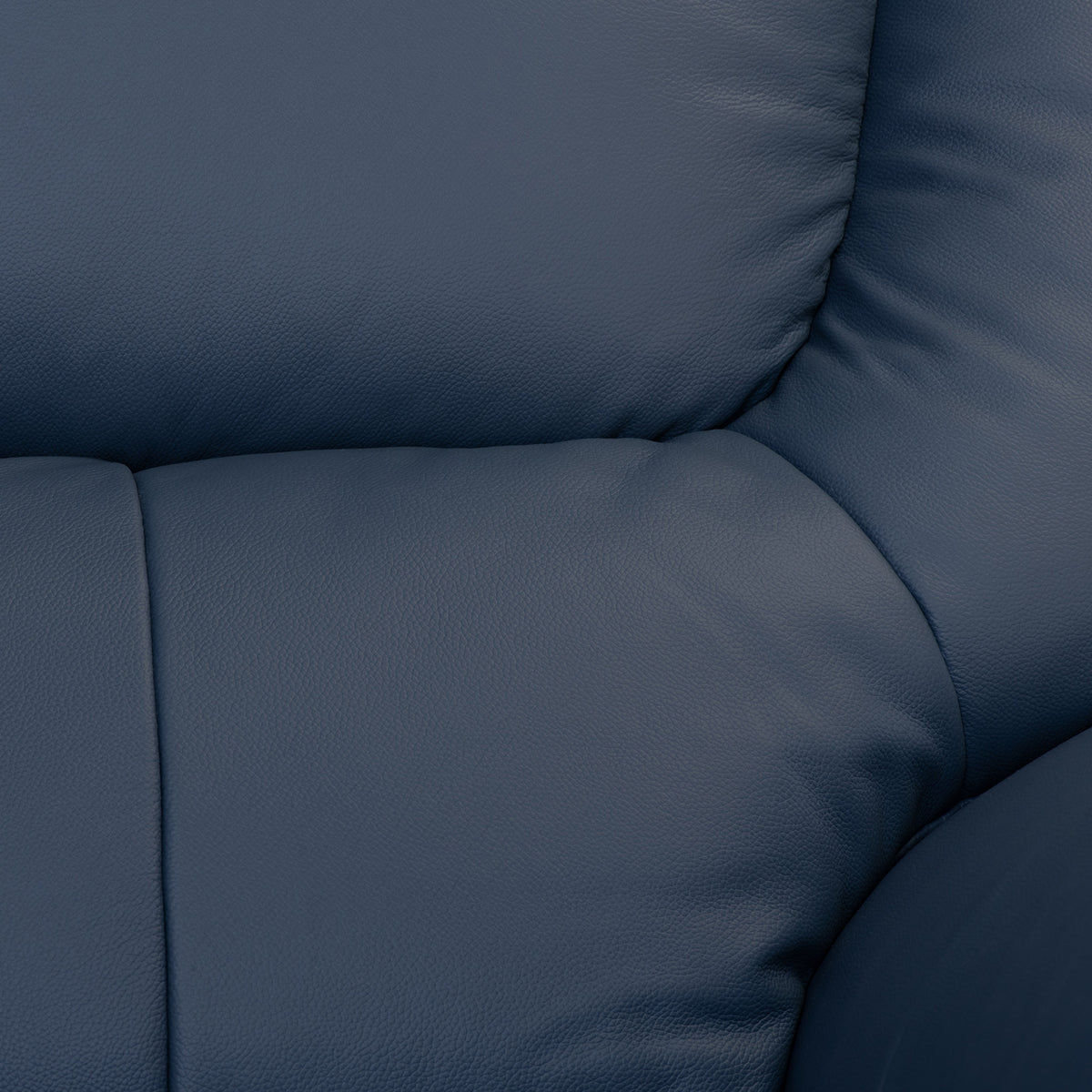 Baxter Leather Blue Electric Reclining 2 Seater Sofa from Roseland Furniture