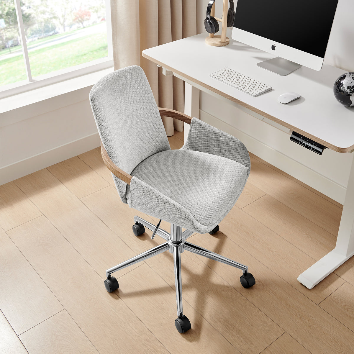 Koble Thea Upholstered Swivel Office Chair from Roseland Furniture
