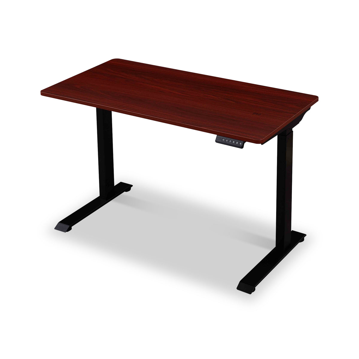 Apollo Desk Walnut Black from Roseland Furniture