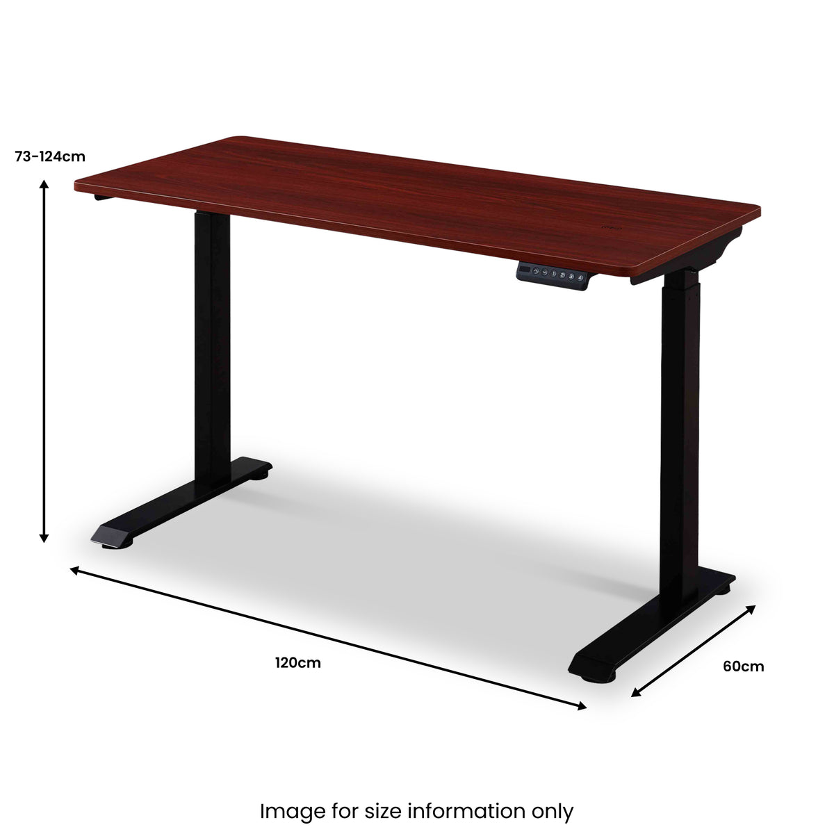 Apollo Desk Walnut Black from Roseland Furniture
