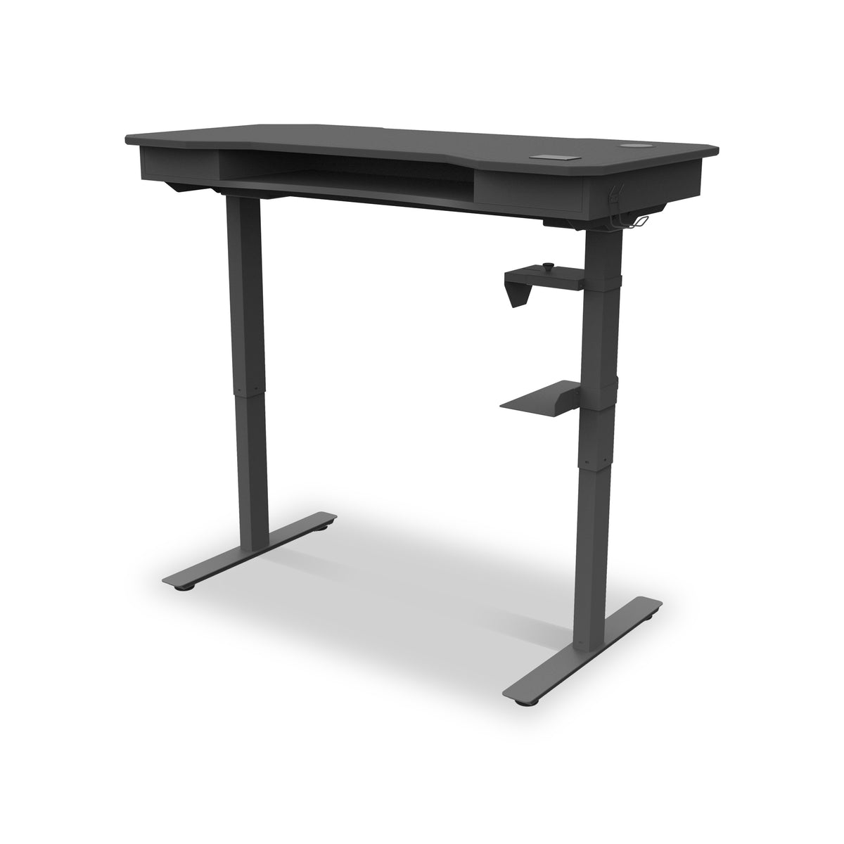 Koble Cyclone Smart Electric Height Adjustable Standing Gaming Desk with Faux Leather Top