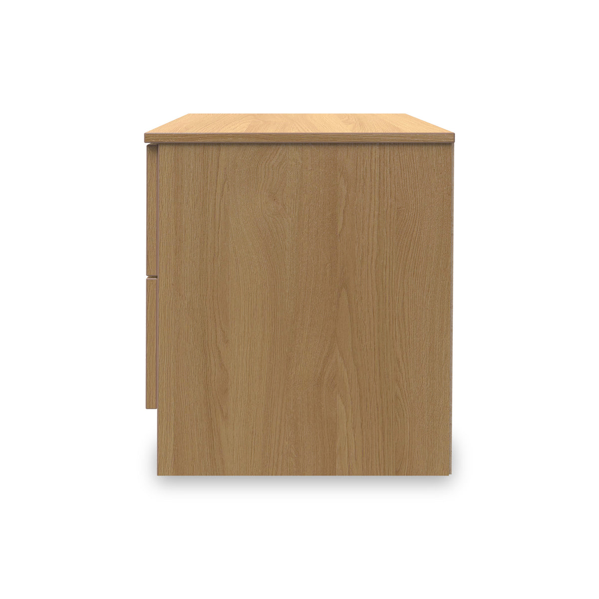 Kilgarth Modern Oak 2 Drawer Bedside Table by Roseland Furniture