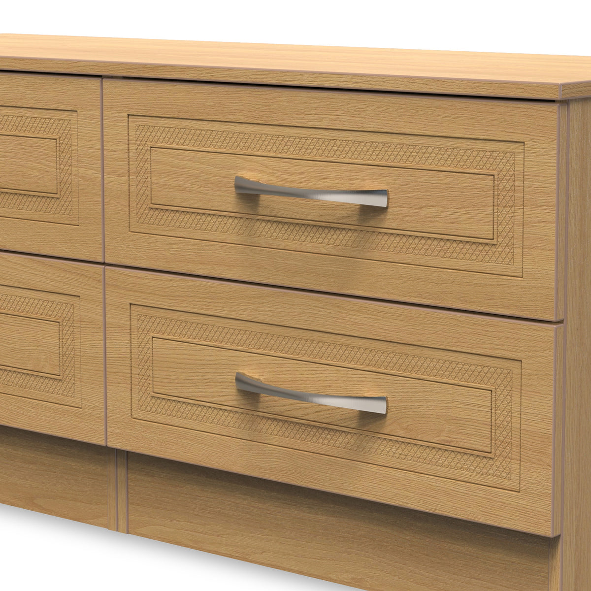 Killgarth Oak 4 Drawer Wide Storage Unit