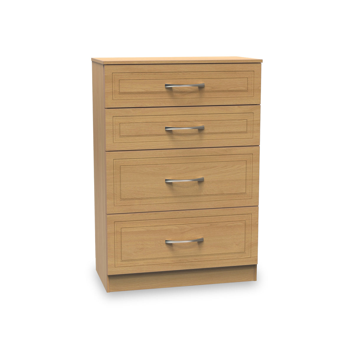 Kilgarth Modern Oak 4 Drawer Deep Chest by Roseland Furniture