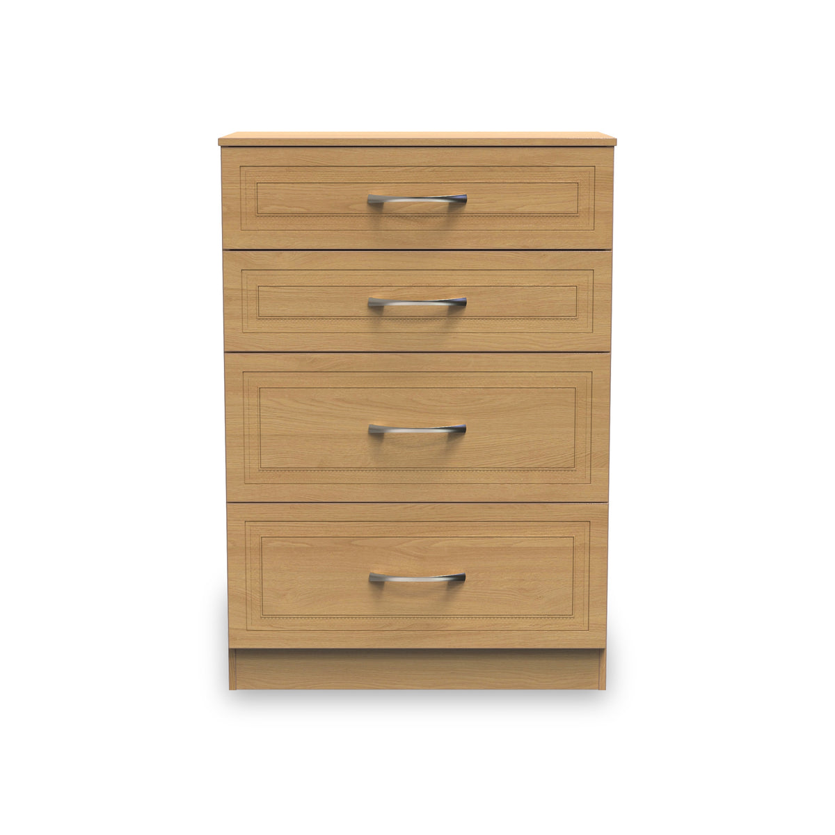 Kilgarth Modern Oak 4 Drawer Deep Chest by Roseland Furniture