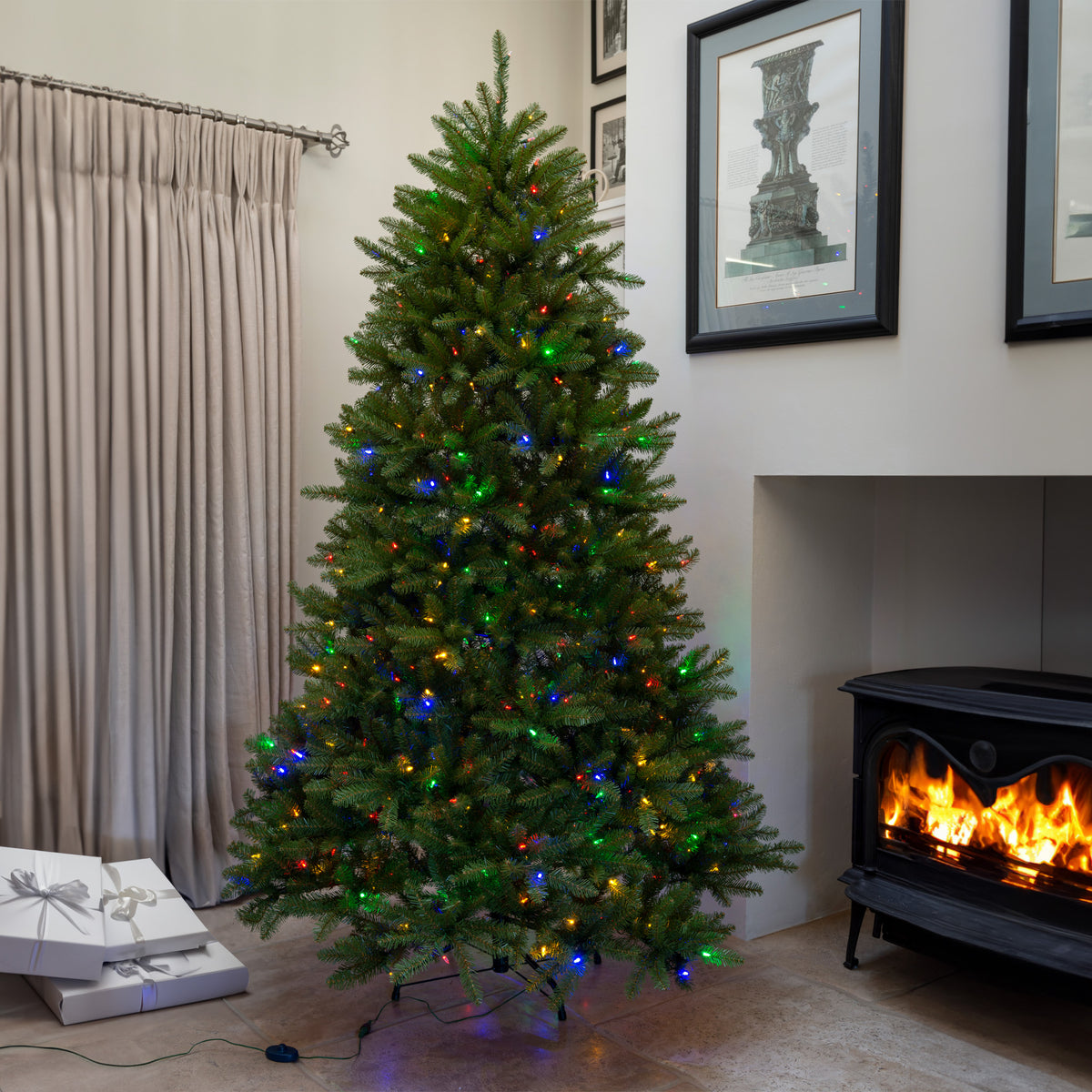 Dunhill Fir Dual Colour LED Christmas Tree